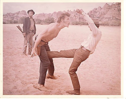 PAUL NEWMAN & TED CASSIDY in BUTCH CASSIDY & SUNDANCE KID Vintage 8x10 Photo Print CC6732 - Classic Film Memorabilia, Movie Collectibles, Home Theater Decor