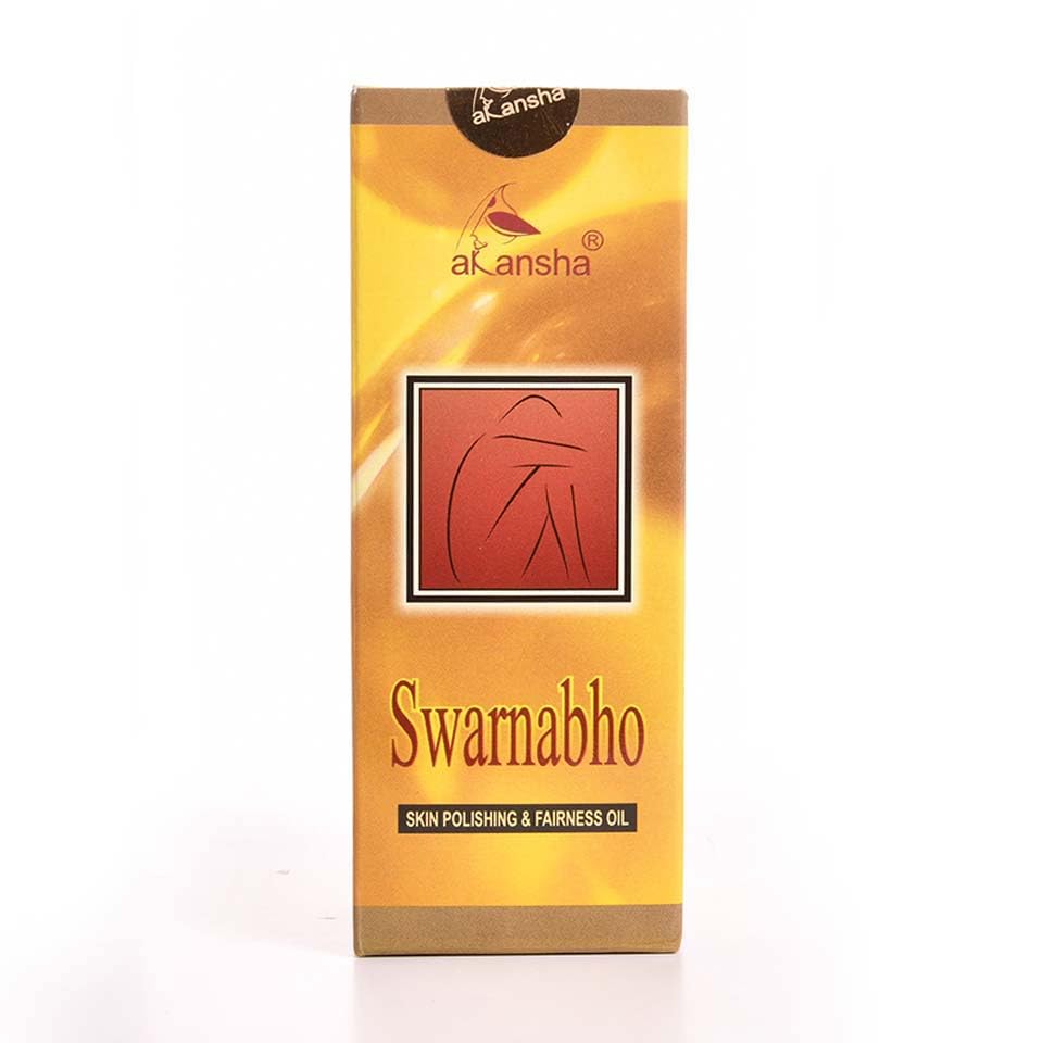 AKANSHA Swarnabho Ayurvedic Natural Face and Body Oil - 100ml Organic Skincare for Glowing Skin & Hydration - Perfect for Daily Moisturizing & Massage Therapy