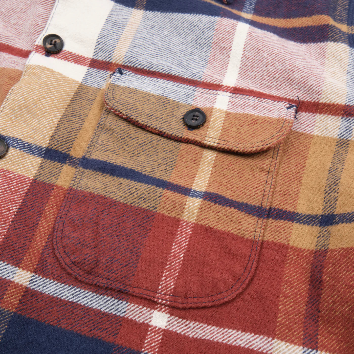 Freenote Benson Gold Plaid Shirt for Men - Stylish Casual Button-Up for Work, Date Night & Outdoor Adventures