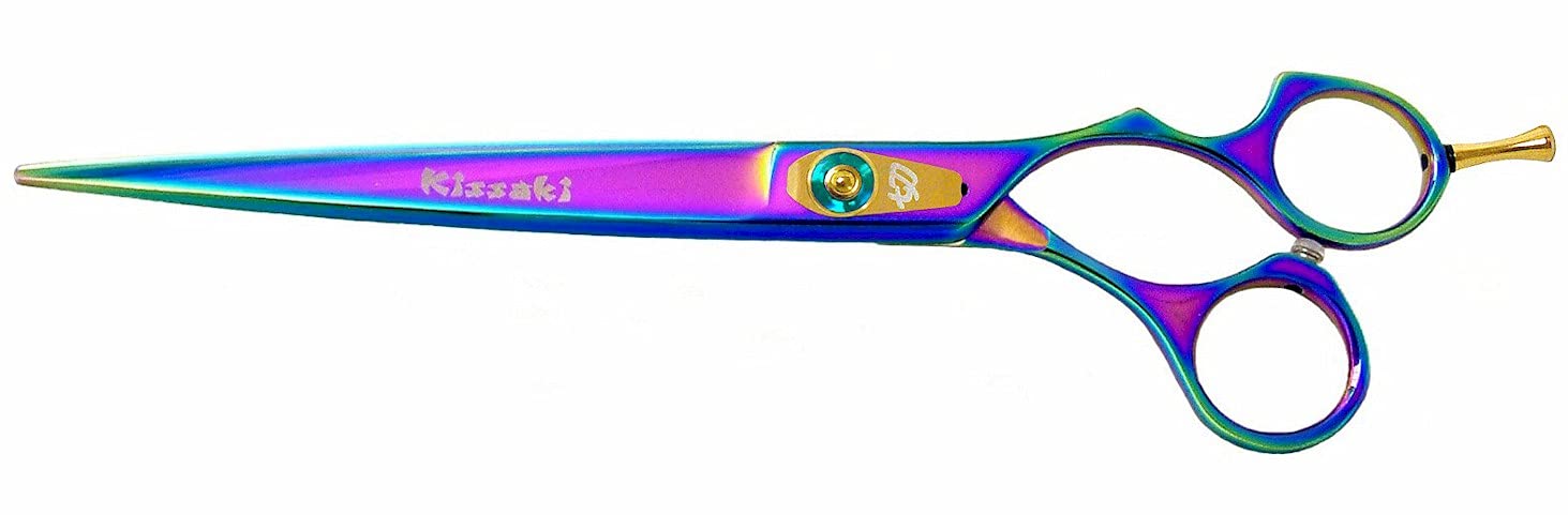 Premium Rainbow Titanium Dog Grooming Scissors 8.0
