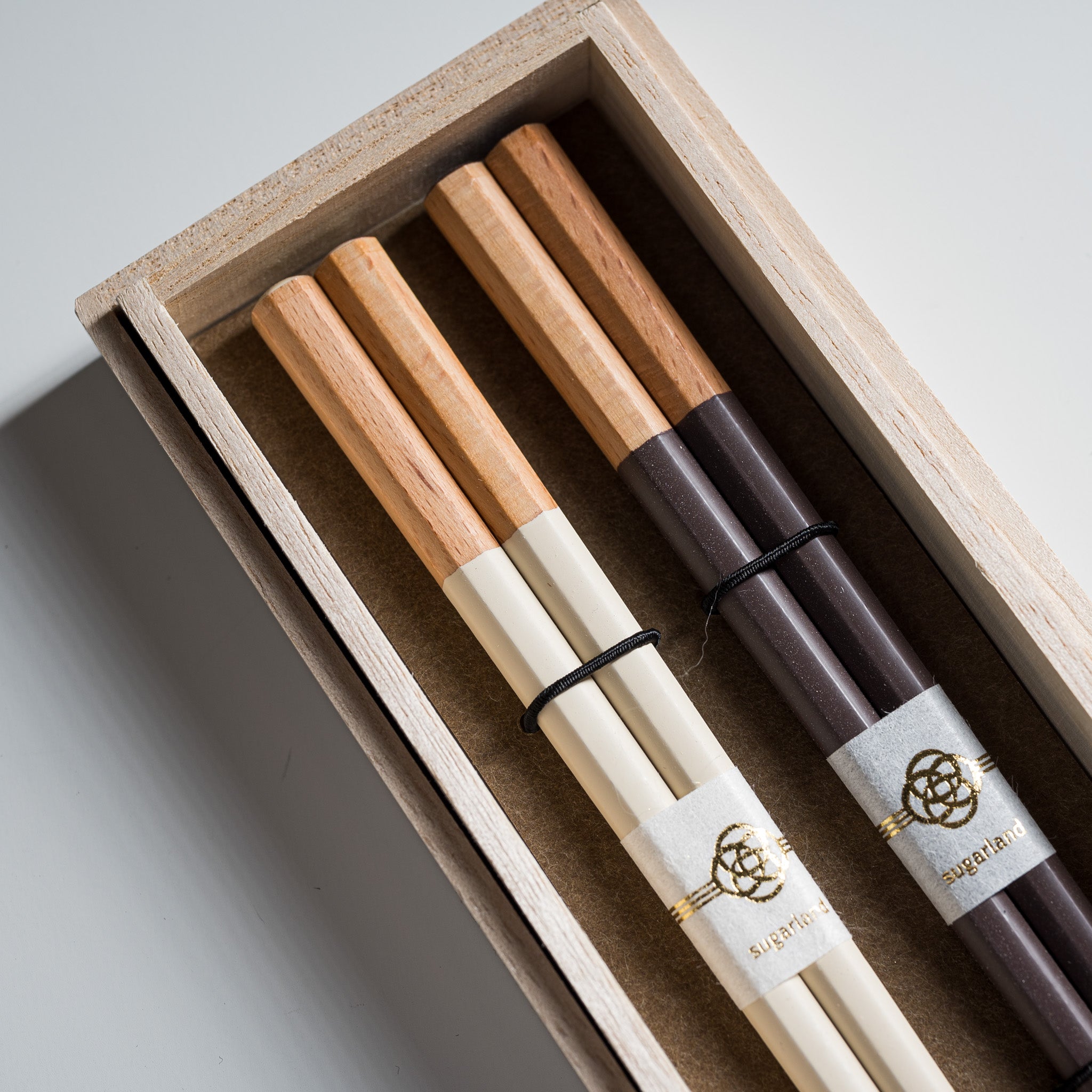 Premium Japanese Chopstick Gift Set - Six Seasons Series (White & Brown) - Elegant Dining Utensils for Sushi, Asian Cuisine & Home Decor
