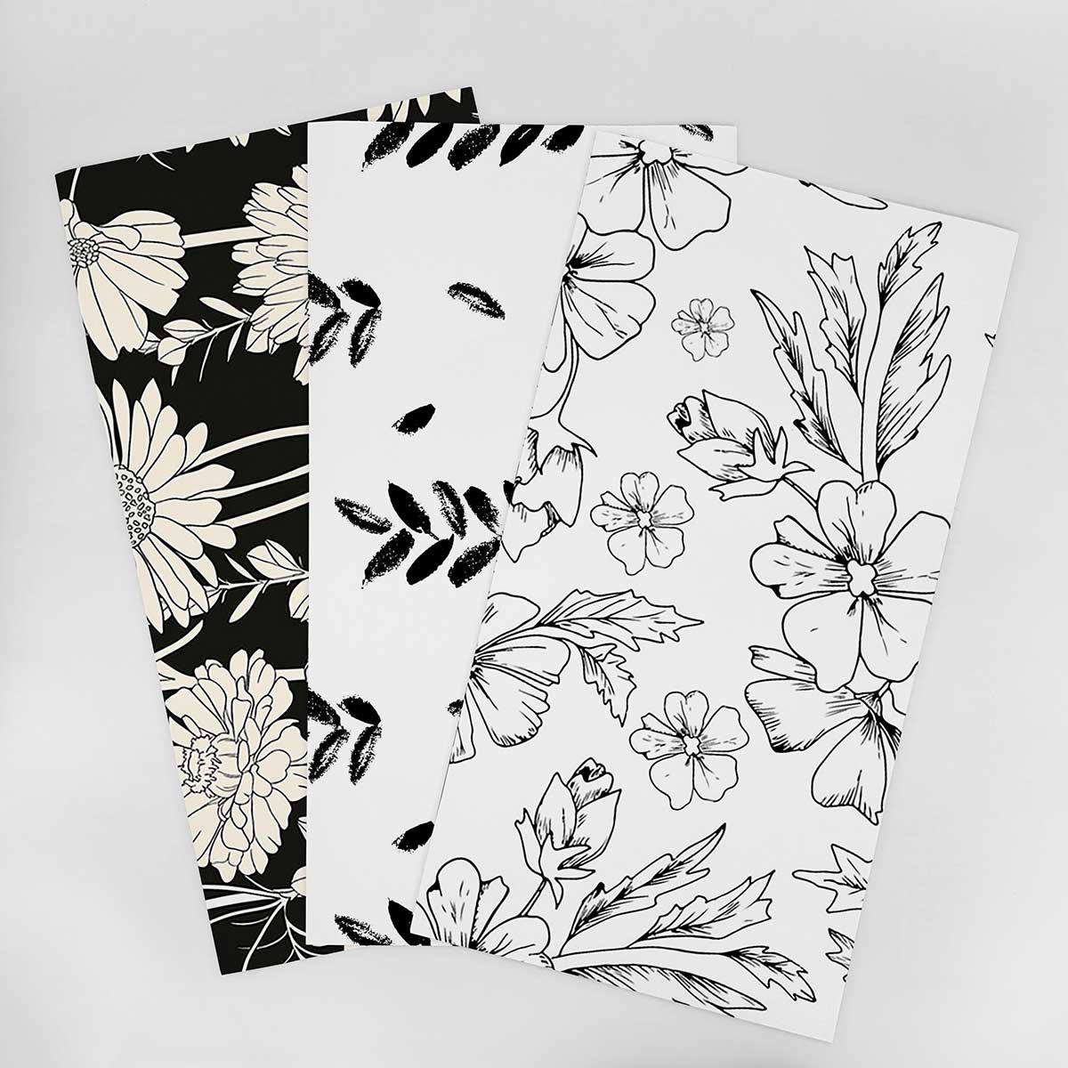 Black and White Bathroom Wallpaper Sample - Modern Gray & Neutral Tones (003) - Perfect for Powder Rooms, Guest Baths & Small Space Decor