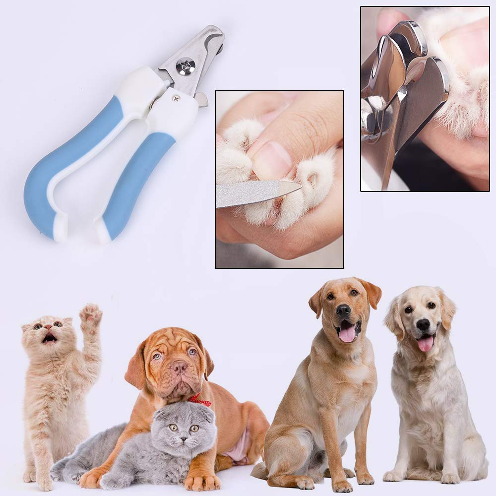 Premium Dog & Cat Deshedding Brush - Gentle Slicker Comb for Grooming, Dematting & Hair Removal | Includes Nail Clippers for Small Pets | Perfect for Home Grooming & Shedding Control