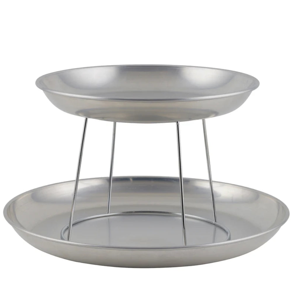 Winco 14-Inch Aluminum Seafood Serving Tray - Durable & Lightweight for Catering, Buffets, Parties & Outdoor Events