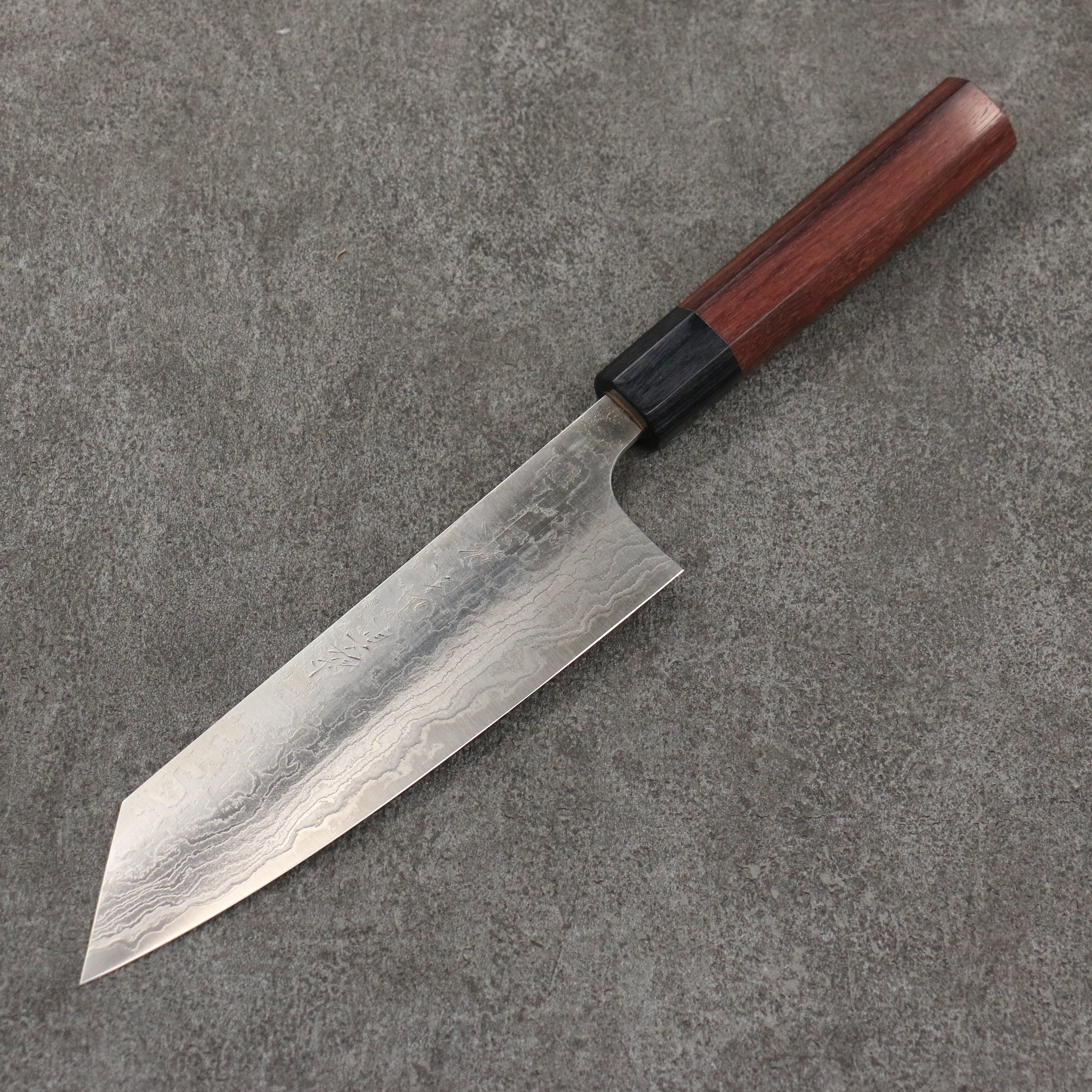 Premium Nao Yamamoto SG2 Damascus Bunka Knife 165mm - Japanese High Carbon Steel Blade with Rosewood Handle & Black Pakka Wood Ferrule - Perfect for Sushi, Vegetables & Precision Cutting