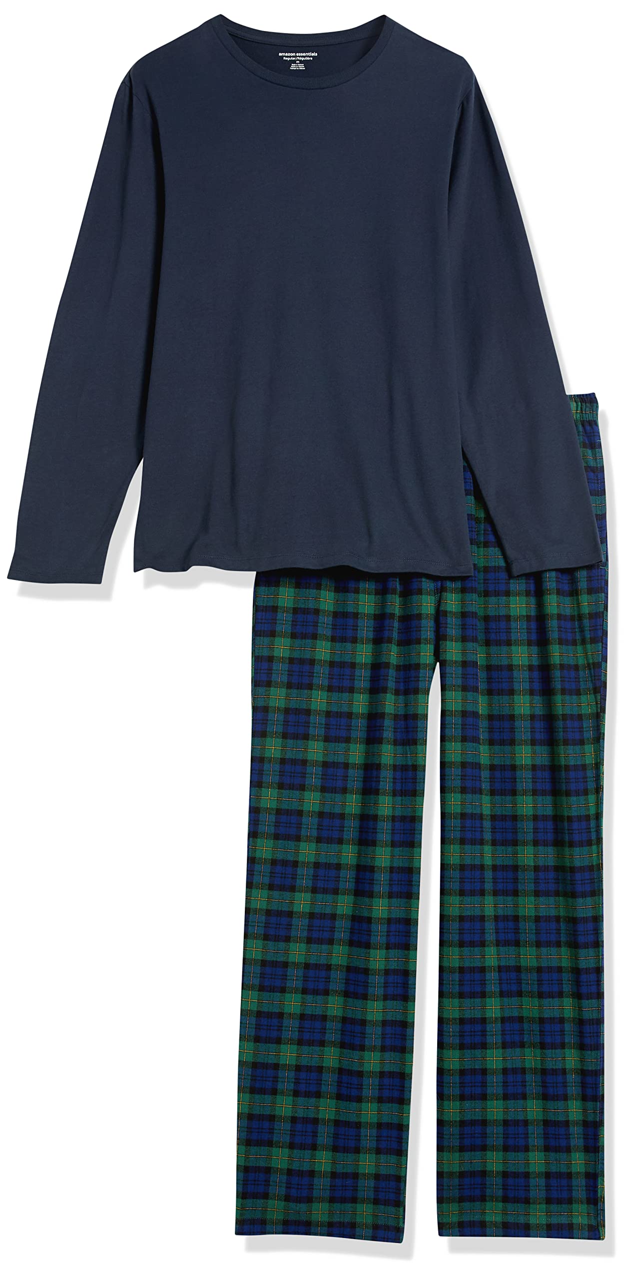 Amazon Essentials Men's Soft Flannel Pajama Set - Cozy Sleepwear for Big & Tall - Perfect for Lounging, Sleeping & Winter Comfort
