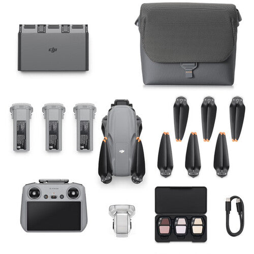 DJI Air 3S Drone with RC 2 Controller, Fly More Combo - 4K Camera, 46 Mins Flight Time, Omnidirectional Obstacle Sensing - Perfect for Aerial Photography, Travel Adventures & Outdoor Exploration
