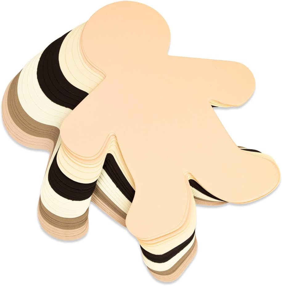 Multicultural Family Cutouts for Kids - 24-Piece Set - Perfect for Classroom Activities, DIY Crafts, and Cultural Education Projects