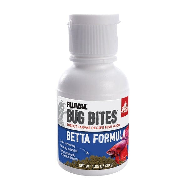 Fluval Bug Bites Betta Fish Food - High Protein Natural Ingredients, 30g - Perfect for Betta Fish Growth & Color Enhancement in Home Aquariums