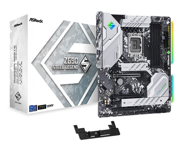ASRock Z690 Steel Legend DDR4 ATX LGA 1700 Motherboard for Intel 12th/13th Gen CPUs - Gaming PC Build, Content Creation & High-Performance Computing
