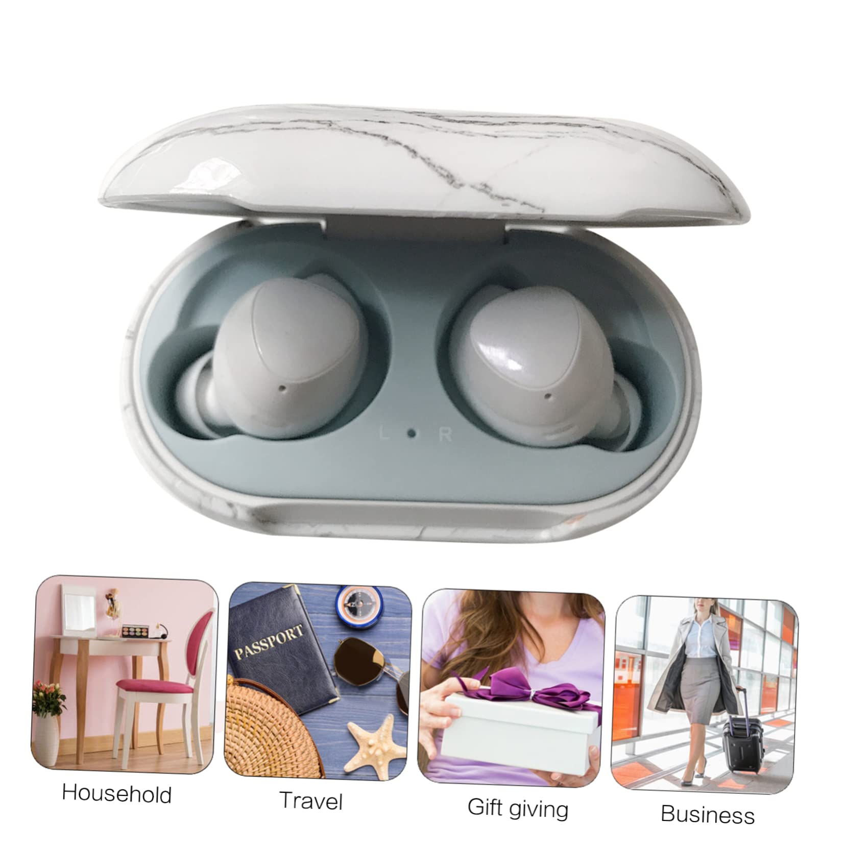 Homoyoyo Protective Headphone Case - Shockproof & Anti-Fall Headset Storage Cover for Travel, Gym, and Office Use - White (1 Pack)