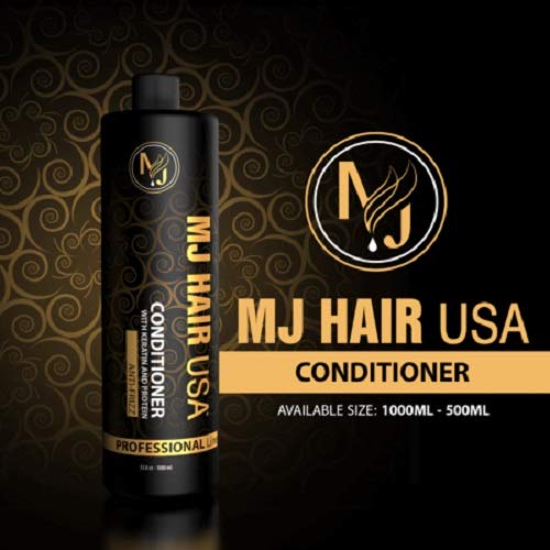 MJ Hair Keratin & Protein Conditioner - Deep Repair Treatment for Damaged Hair (500ml) | Salon-Quality Hydration for Dry, Frizzy & Color-Treated Hair - Perfect for Daily Use & Post-Chemical Care