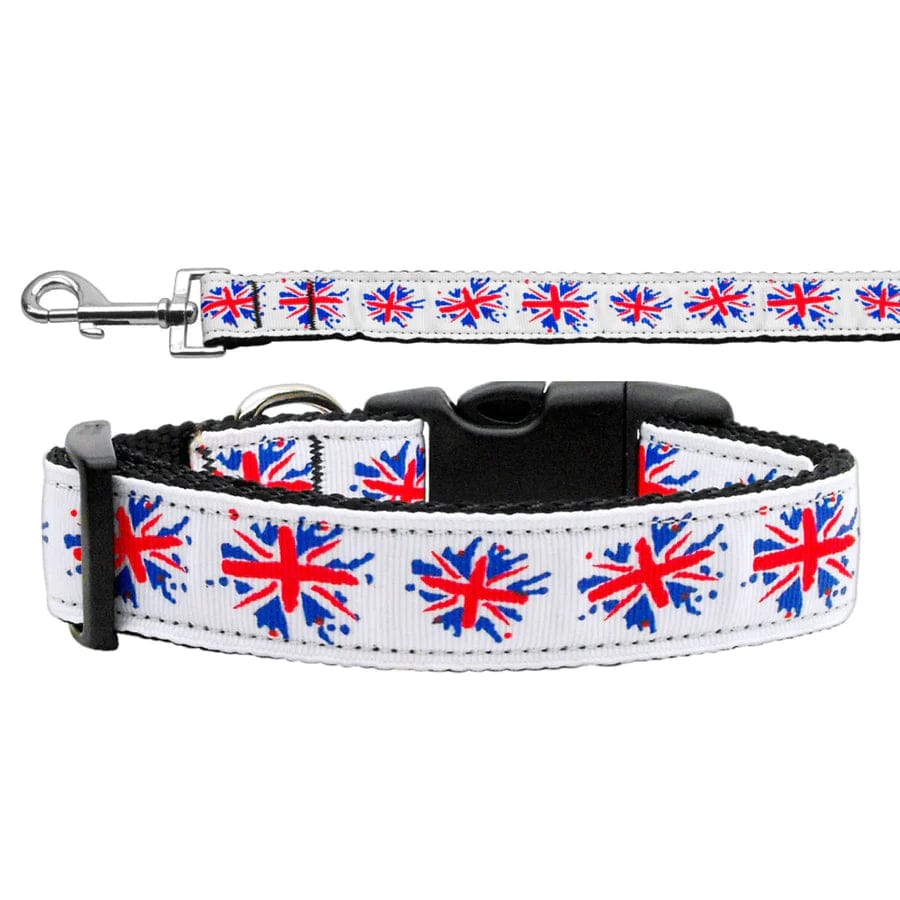 FireCracker Reflective Dog Collar and Leash Set - Adjustable Nylon Pet Safety Gear for Night Walks, Training & Outdoor Adventures