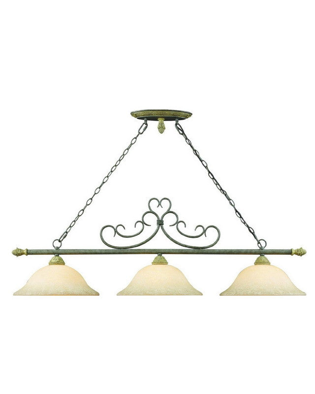 Granite Finish 3-Light Hanging Island Chandelier by Z Lite Lighting 601 - Perfect for Kitchen Islands, Dining Rooms & Modern Farmhouse Decor