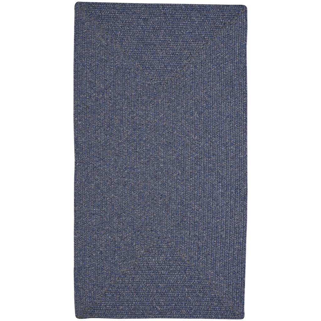 Capel Rugs Candor Square Braided Rug - Blue 36x36 Inch - Soft Non-Slip Area Rug for Living Room, Bedroom & Home Decor