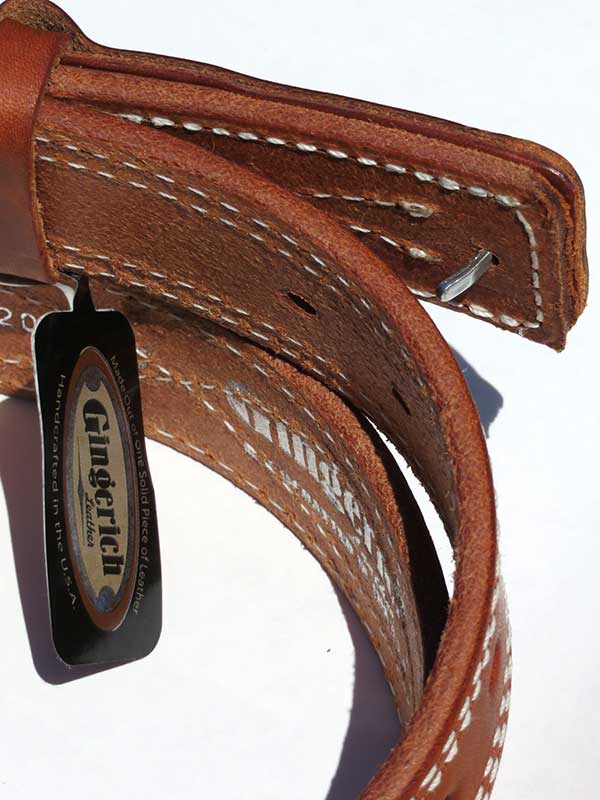 Gingerich 8204 Men's Leather Mechanic Work Belt - Heavy Duty Tool Belt for Carpenters & Handymen - Black or Brown - Perfect for Construction, Woodworking & DIY Projects