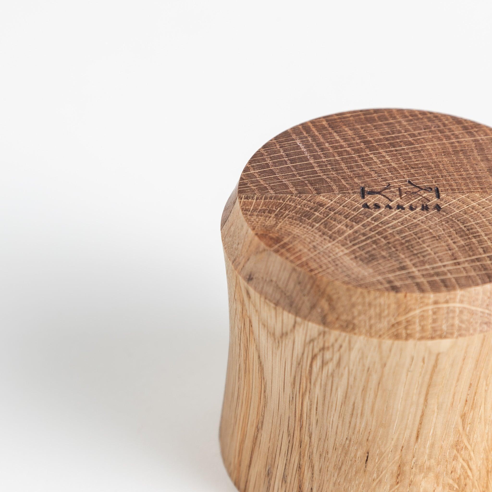 Handcrafted Mizunara Oak Whiskey Glass - Premium Japanese Wooden Tumbler for Bourbon, Scotch & Whiskey Tasting at Home or Bar