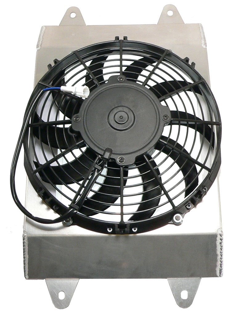 DB Electrical 434-58001 New Radiator Cooling Fan Motor Assembly for Yamaha UTV 700 YXR70F Rhino 2008-2013 (Replaces 5B4-E2405-00-00, 5B4E24050000, 495837, 49-5837) - Perfect for Off-Roading & Trail Riding