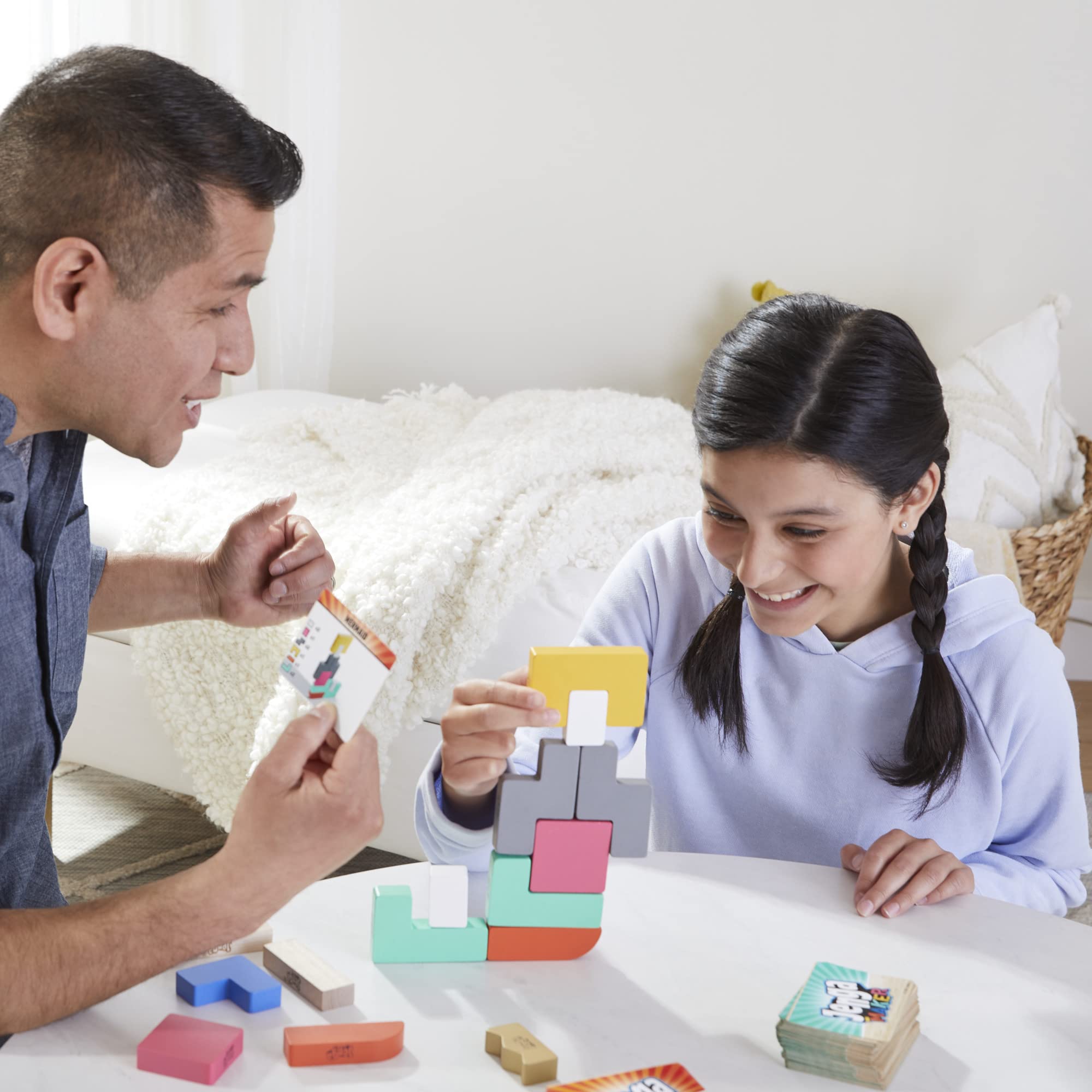 Hasbro Gaming Jenga Classic Wooden Block Stacking Tower Game for Kids & Adults - Fun Family Board Game for 2-6 Players Ages 8+ - Perfect for Parties, Game Nights & Indoor Activities