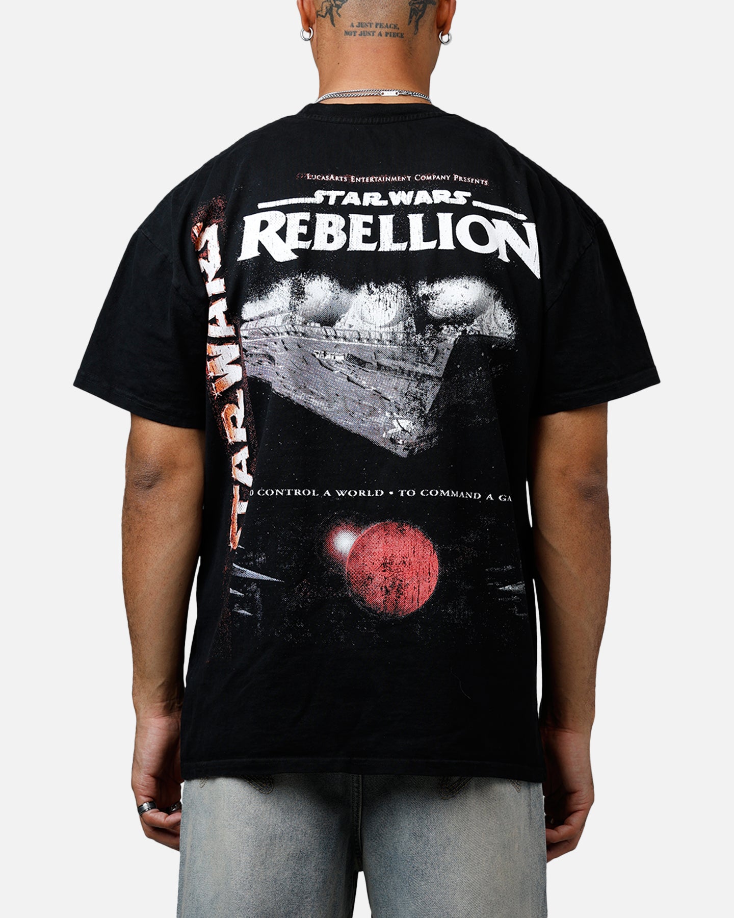 Star Wars Battlefront Rebellion Heavyweight T-Shirt - Black | Officially Licensed | Men's Graphic Tee for Gaming & Cosplay | Perfect for Fans & Collectors