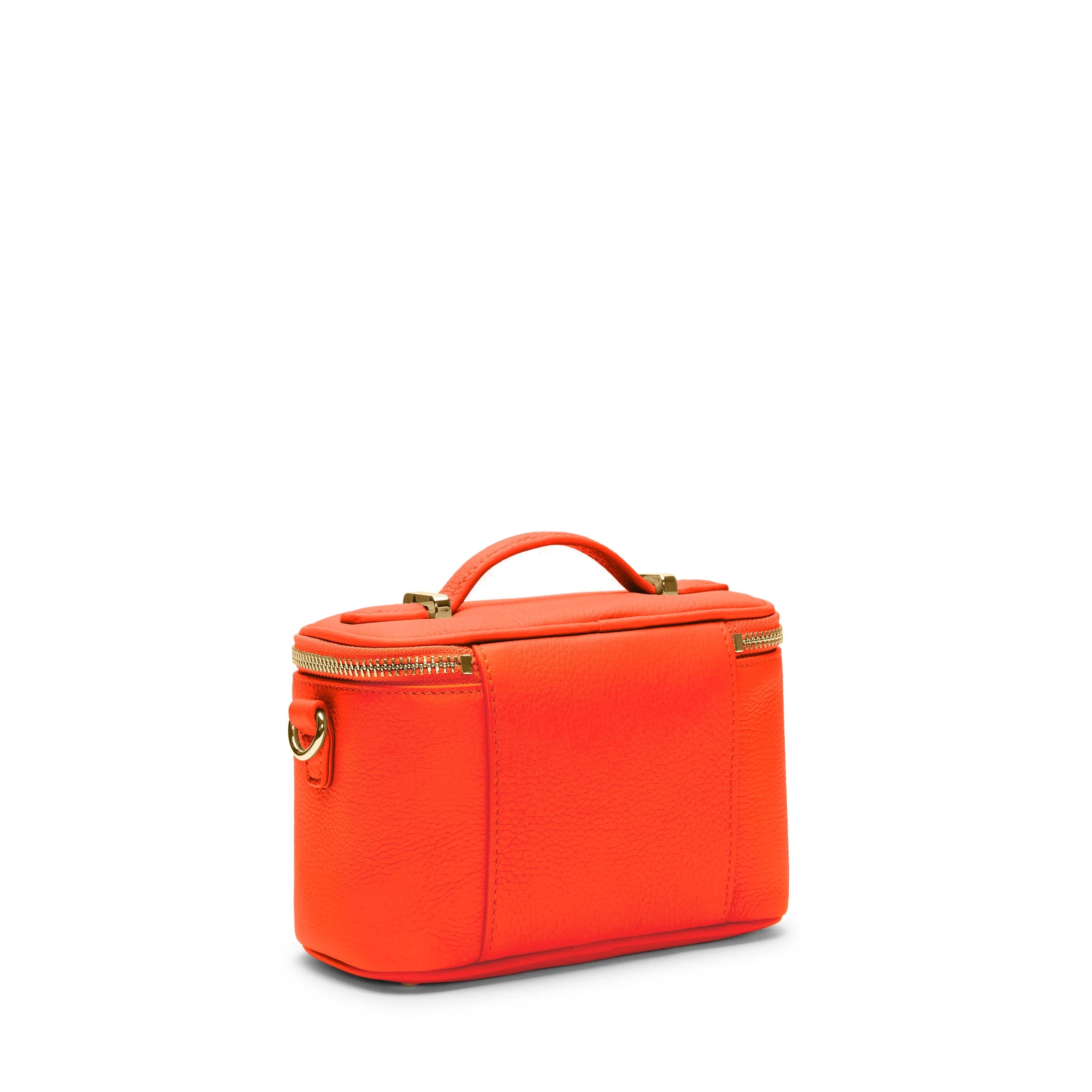 Maddie Micro Train Case Crossbody Bag - Stylish & Compact Clementine Orange Handbag for Women | Perfect for Travel, Work & Everyday Use
