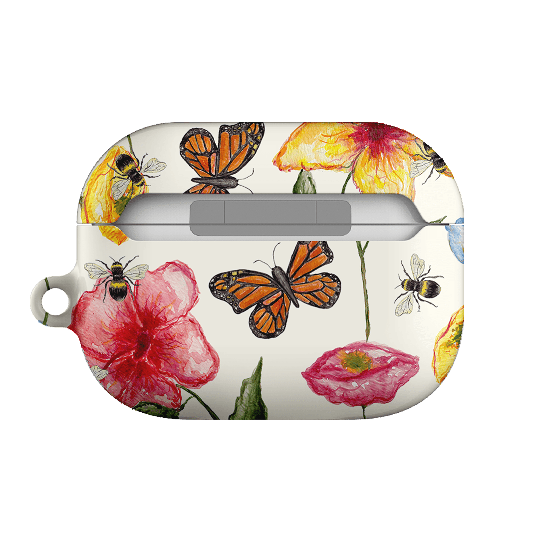 Butterflies & Bees AirPods Pro Case - Cute Floral Design Protective Cover for Apple AirPods Pro - Perfect for Nature Lovers, Outdoor Activities & Daily Use