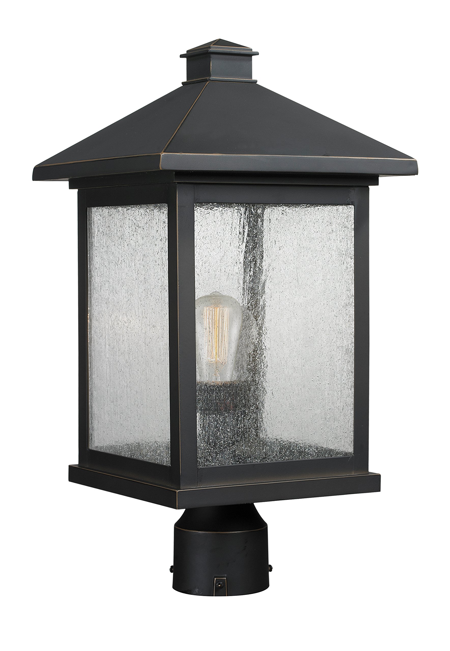 zLite Outdoor Post Mount Light - Durable 1 Light Fixture for Porch, Garden, and Pathway Lighting | Weather-Resistant Home Exterior Lighting Solution