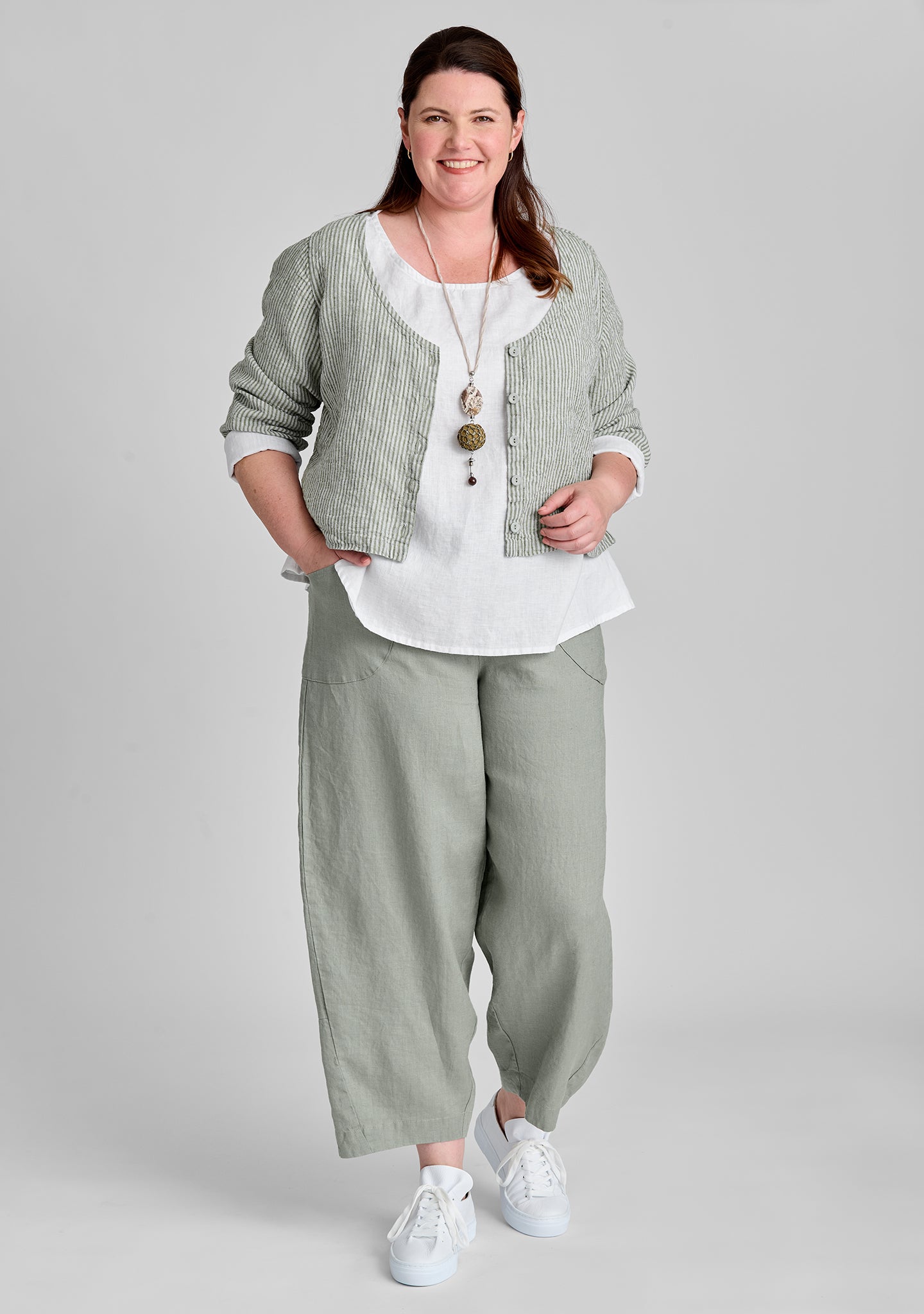 Seamly Linen Pants for Women - Breathable Comfortable Summer Wide Leg Trousers - Perfect for Beach, Vacation & Casual Wear