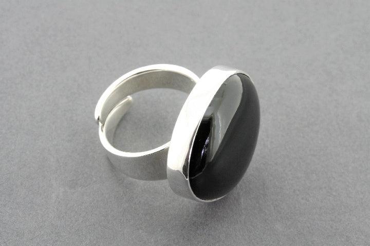 Onyx Adjustable Ring for Women - Elegant & Stylish Jewelry for Everyday Wear, Parties & Special Occasions