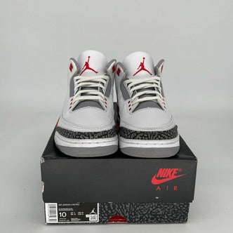 Air Jordan 3 Retro 'Fire Red' Men's Basketball Shoes - Size 10 (DN3707-160) | Authentic Nike Sneakers for Running, Gym & Streetwear Fashion