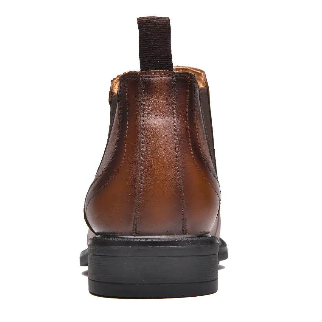 Arkbird Men's Chelsea Ankle Boots - Genuine Leather Oxford Dress Boots for Casual & Formal Wear | Perfect for Office, Dating & Night Out