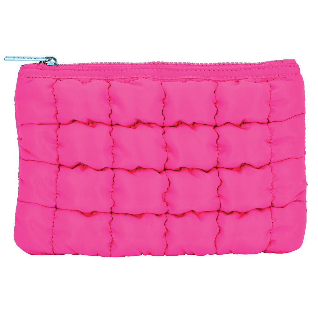 Iscream Pretty Pink Pouch - Stylish Cosmetic Bag for Women | Perfect for Makeup, Travel & Daily Essentials | Trendy Gift Idea for Girls & Teens