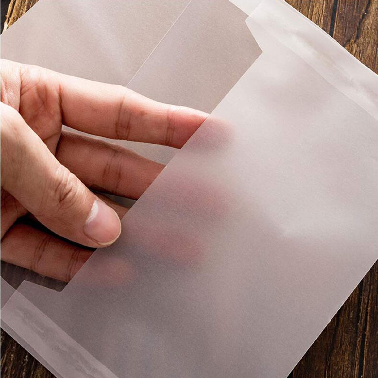 Elegant White Translucent Wedding Invitation Envelopes - 50 Pack 4.9x6.89 Inch Window Envelopes for Greeting Cards, Party Invitations, Birthday Cards & Postcards - Perfect for Formal Events, Holiday Mailings & Special Occasions