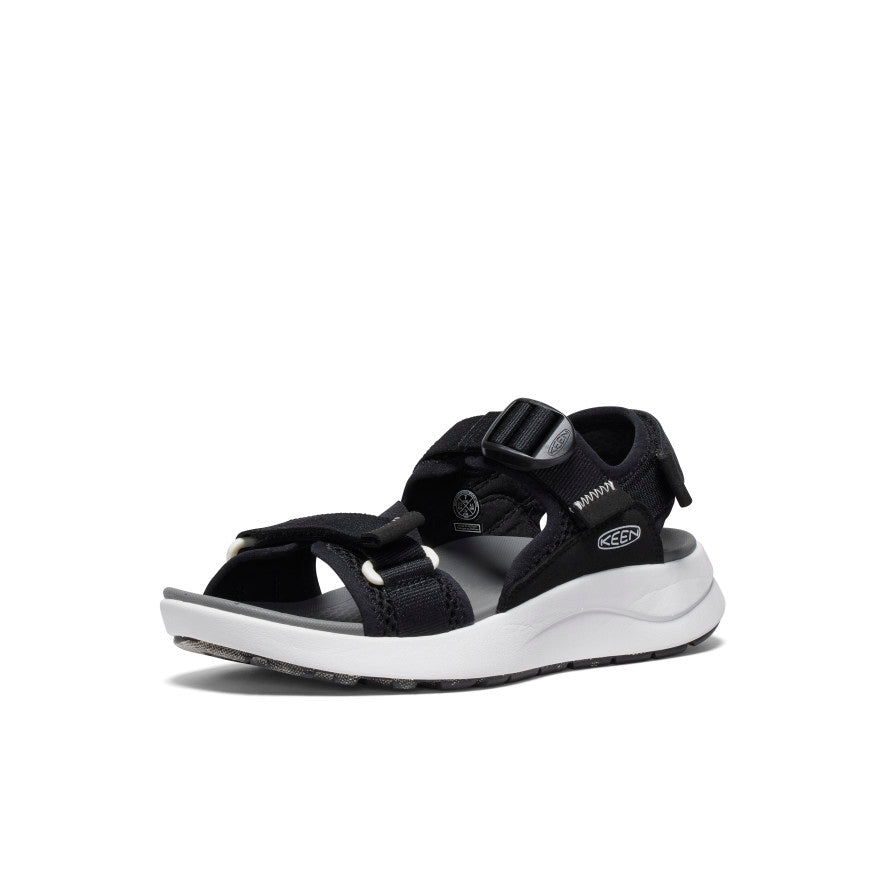Women's Elle Sport Backstrap Sandal - Black/Steel Grey | Comfortable Athletic Sandals for Running, Hiking & Outdoor Activities