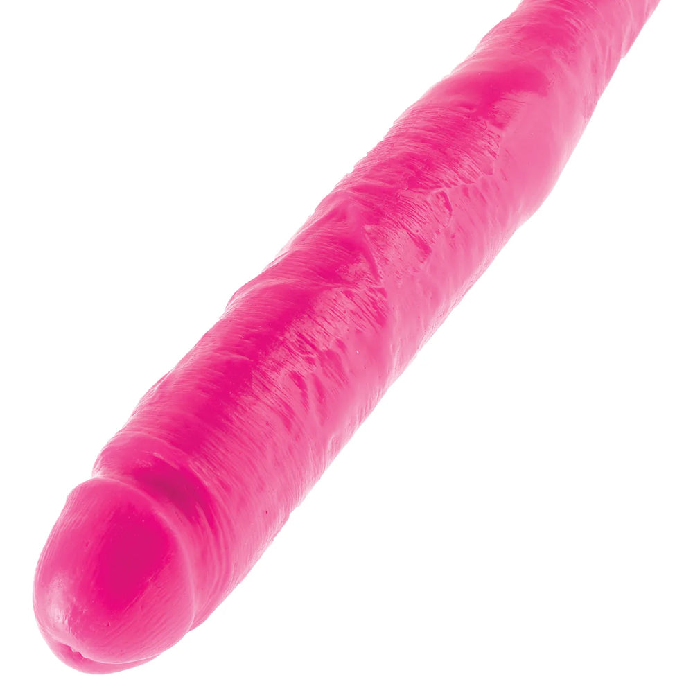 Dillio 16-Inch Double Dildo for Couples - Extra Large Realistic Silicone Strap-On for BDSM, Role Play & Lesbian Sex - Waterproof & Body-Safe Adult Toy for Enhanced Pleasure