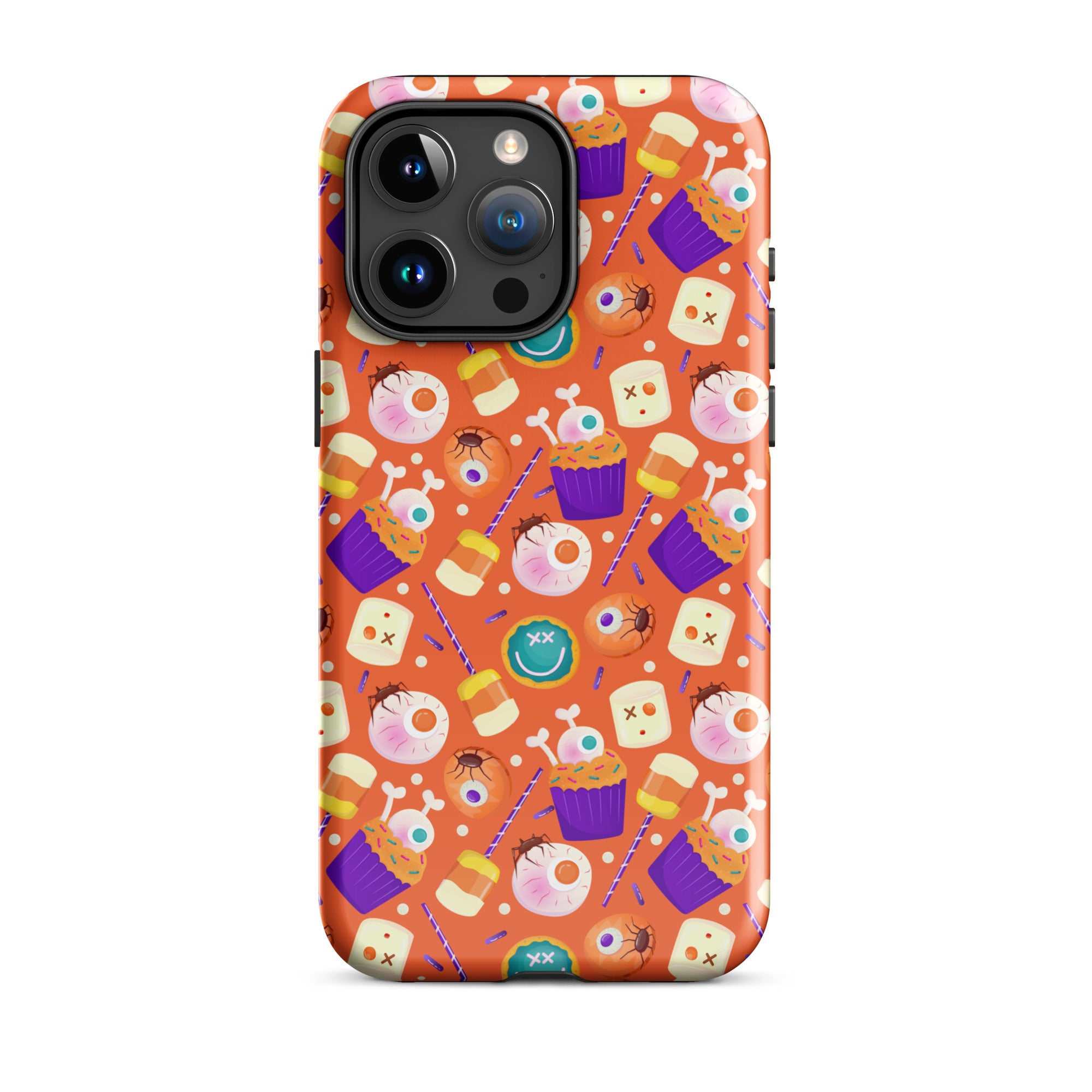 Halloween Trick or Treat Premium Shockproof iPhone Case - Cute Pumpkin Design for iPhone 14/13/12 Pro Max - Perfect for Halloween Parties, Costume Events & Spooky Decorations
