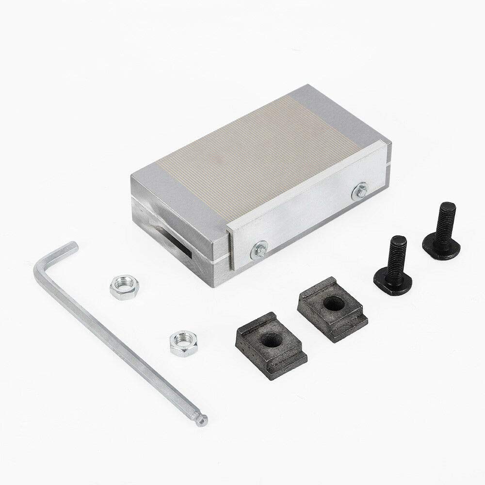 4''x7'' Fine Pole Permanent Magnetic Chuck - Powerful Rectangular Magnetic Chuck for Grinding Machine | Precision Workholding for Metalworking & Surface Grinding | Ideal for Machine Shops & Industrial Applications