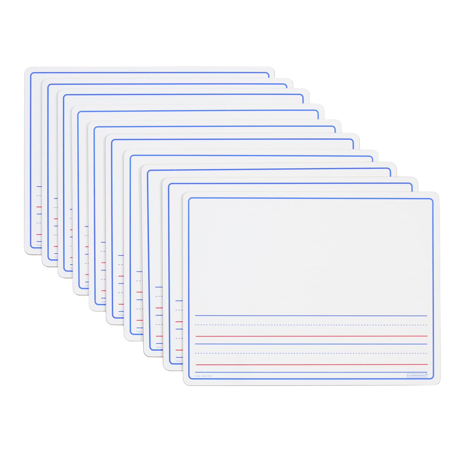 Excellerations Picture Story Lap Boards for Kids - Set of 10 | Double-Sided Dry Erase Whiteboards with Story Prompts | Perfect for Classroom Activities, Homeschooling & Creative Learning