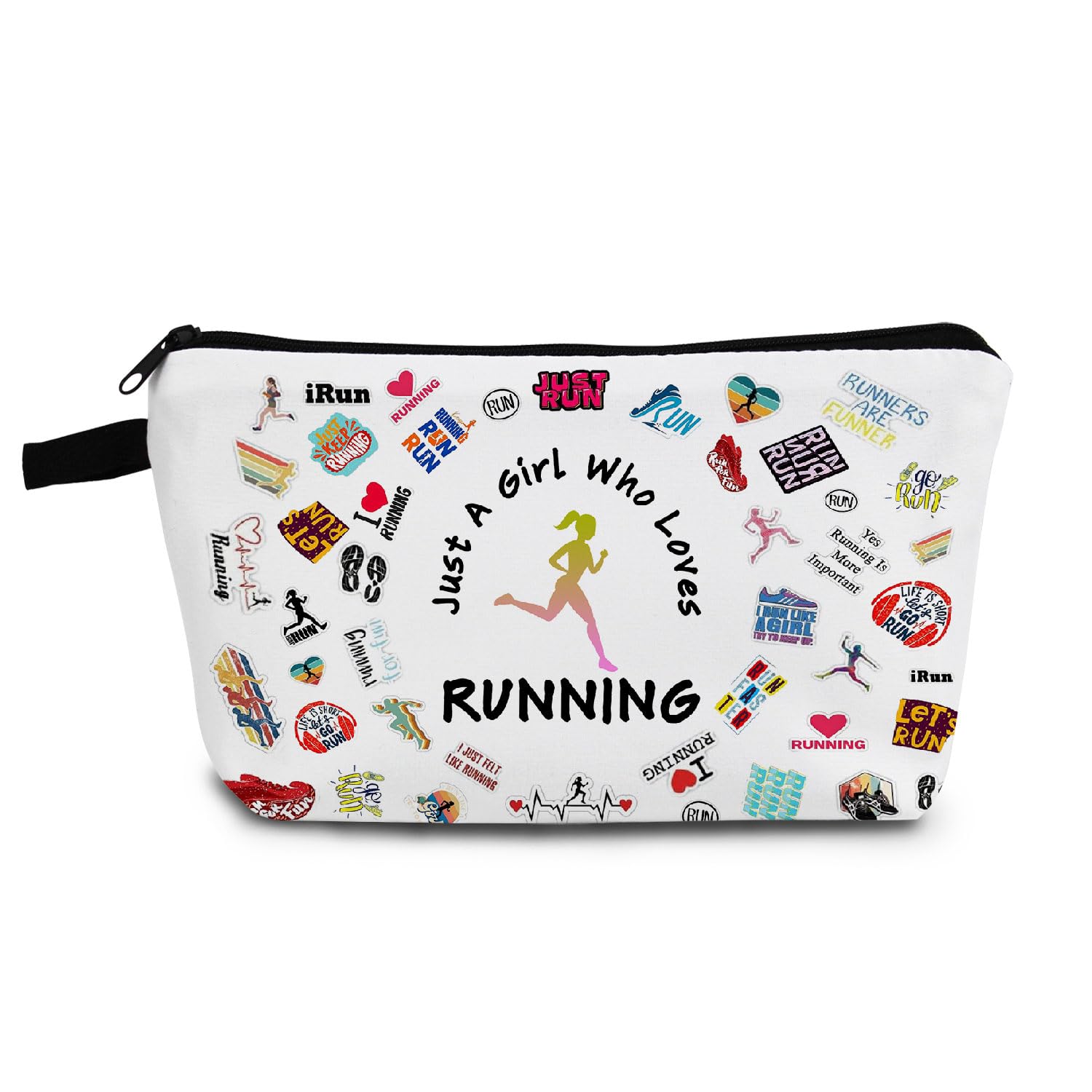 Running Makeup Bag for Women - Waterproof Travel Cosmetic Pouch - Perfect for Runners & Gym Lovers