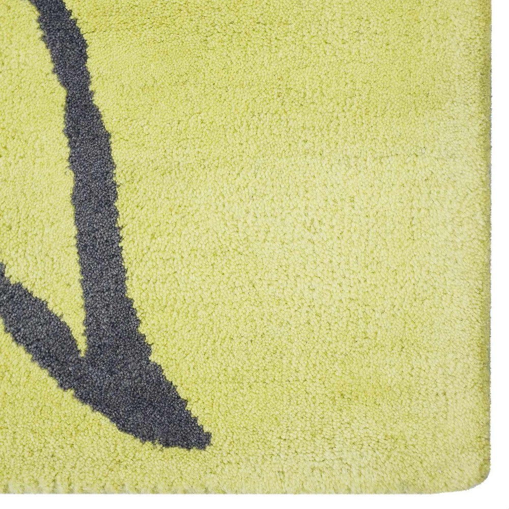 Premium Hand Tufted Crocus Floral Area Rug - Soft Non-Slip Living Room Carpet for Bedroom, Nursery & Home Decor