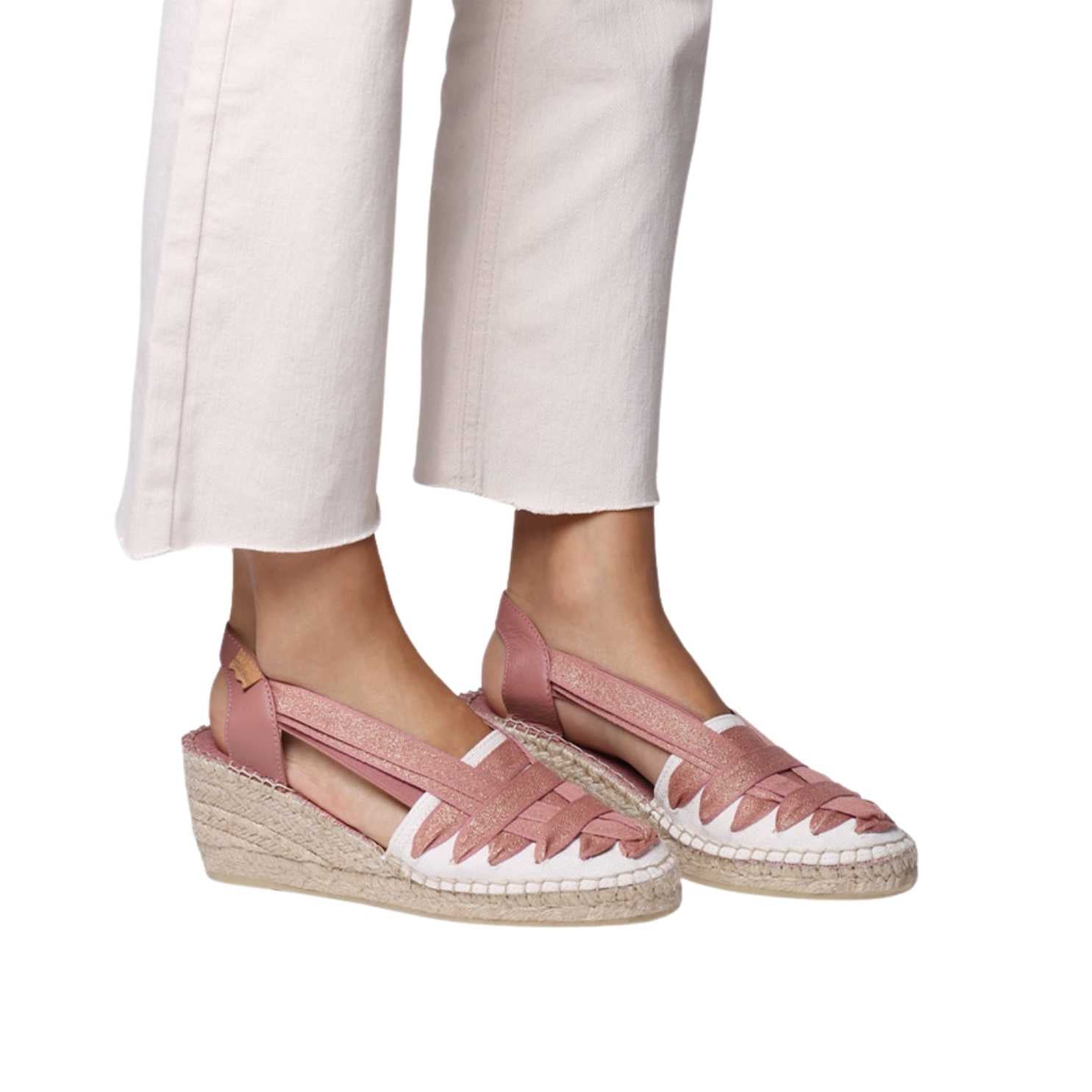 Women's Multicolor Cotton Blend Wedge Espadrilles - Comfortable Summer Casual Shoes for Beach, Vacation & Outdoor Activities