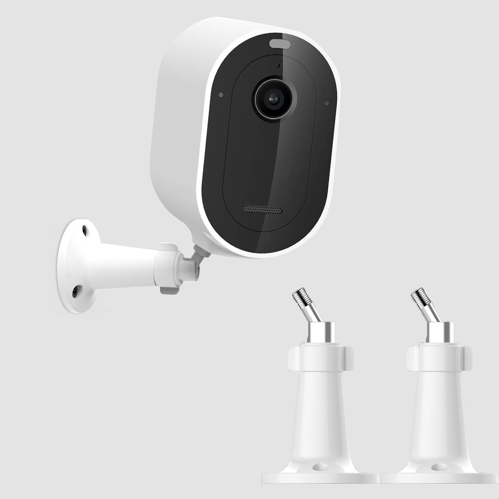 2 Pack Outdoor Camera Mount - Compatible with Arlo, Arlo Pro, Arlo Pro 2 & Wyze Cam Pan - 360° Adjustable Rotatable Security Wall Mount Bracket - Perfect for Home Security, Garage Monitoring & Backyard Surveillance