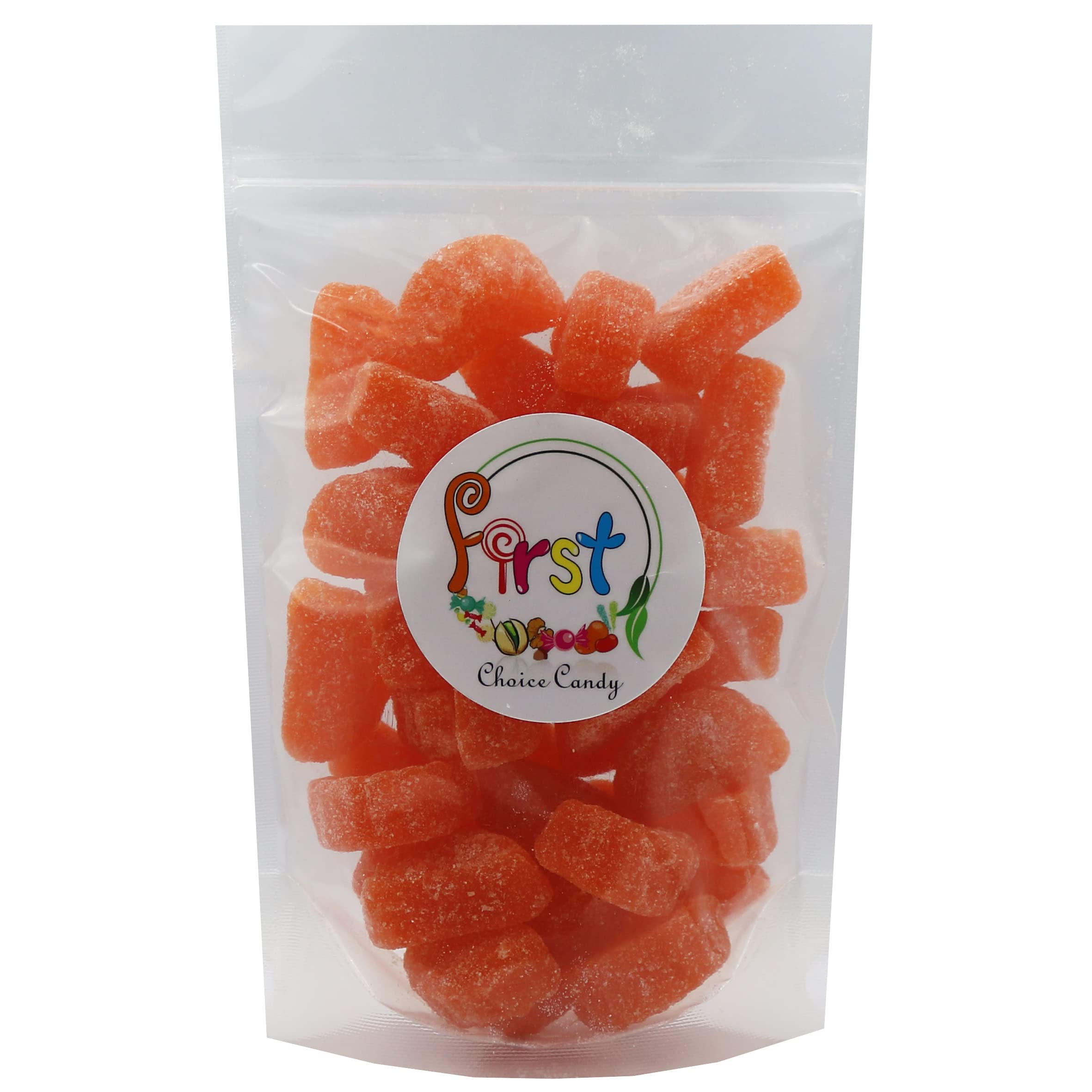 FirstChoiceCandy Fruit Slices Jelly Wedges Candy - Orange Flavor, 5 Pound Bulk Bag | Sweet & Tangy Jelly Treats for Parties, Baking, Snacking & Gift Baskets