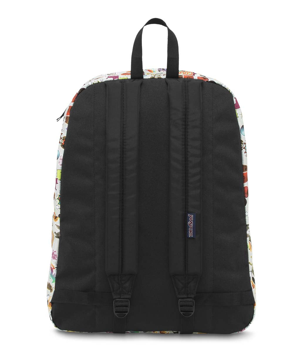 JANSPORT Superbreak Backpack - Lightweight Laptop Backpack for School & Travel - Durable College Bookbag with Multiple Stickers - Perfect for Students, Commuters & Outdoor Adventures