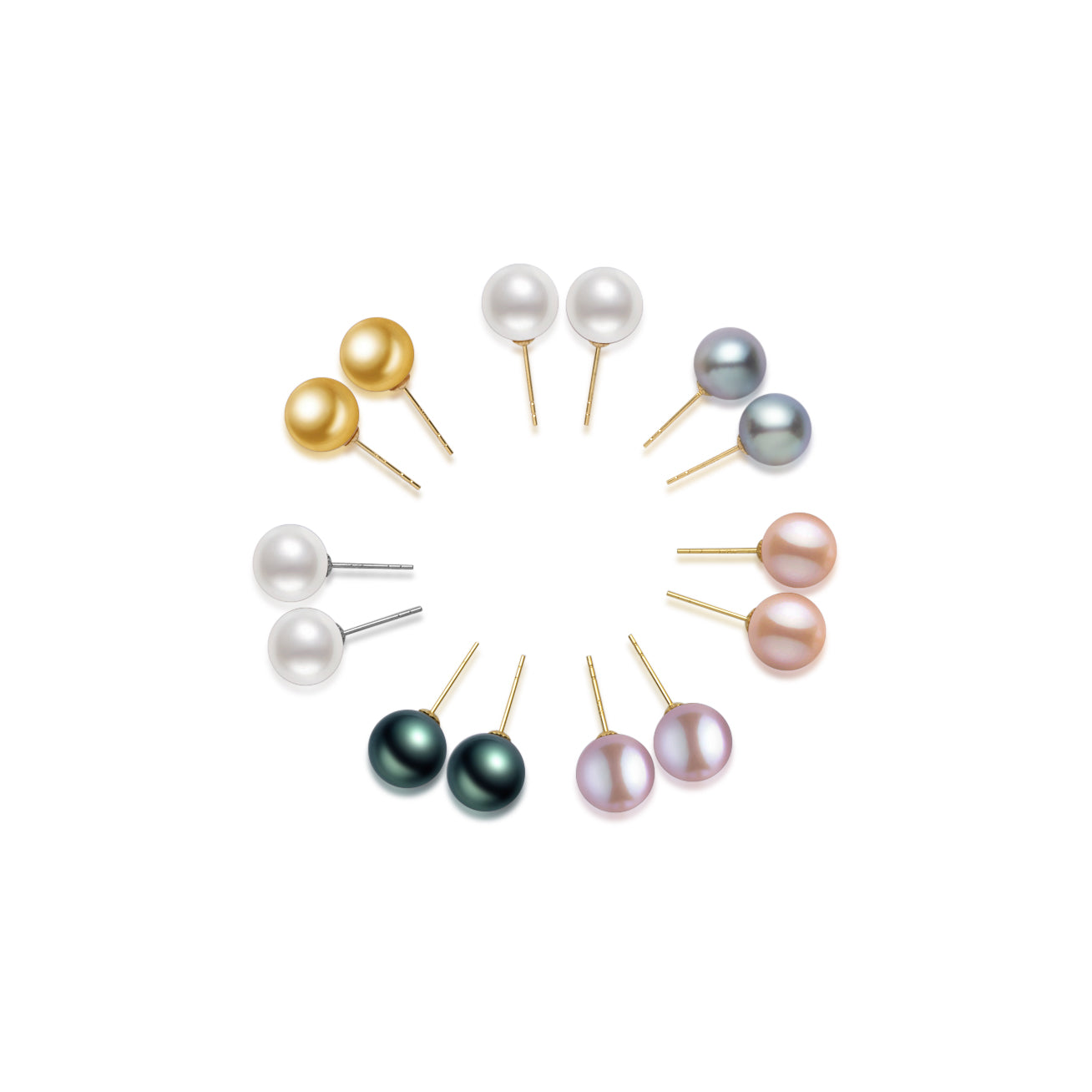 18K Gold Pearl Stud Earrings for Women - AAA Grade Freshwater Pearls, Hypoallergenic Post Earrings, Elegant Jewelry Gift for Wedding, Anniversary & Special Occasions