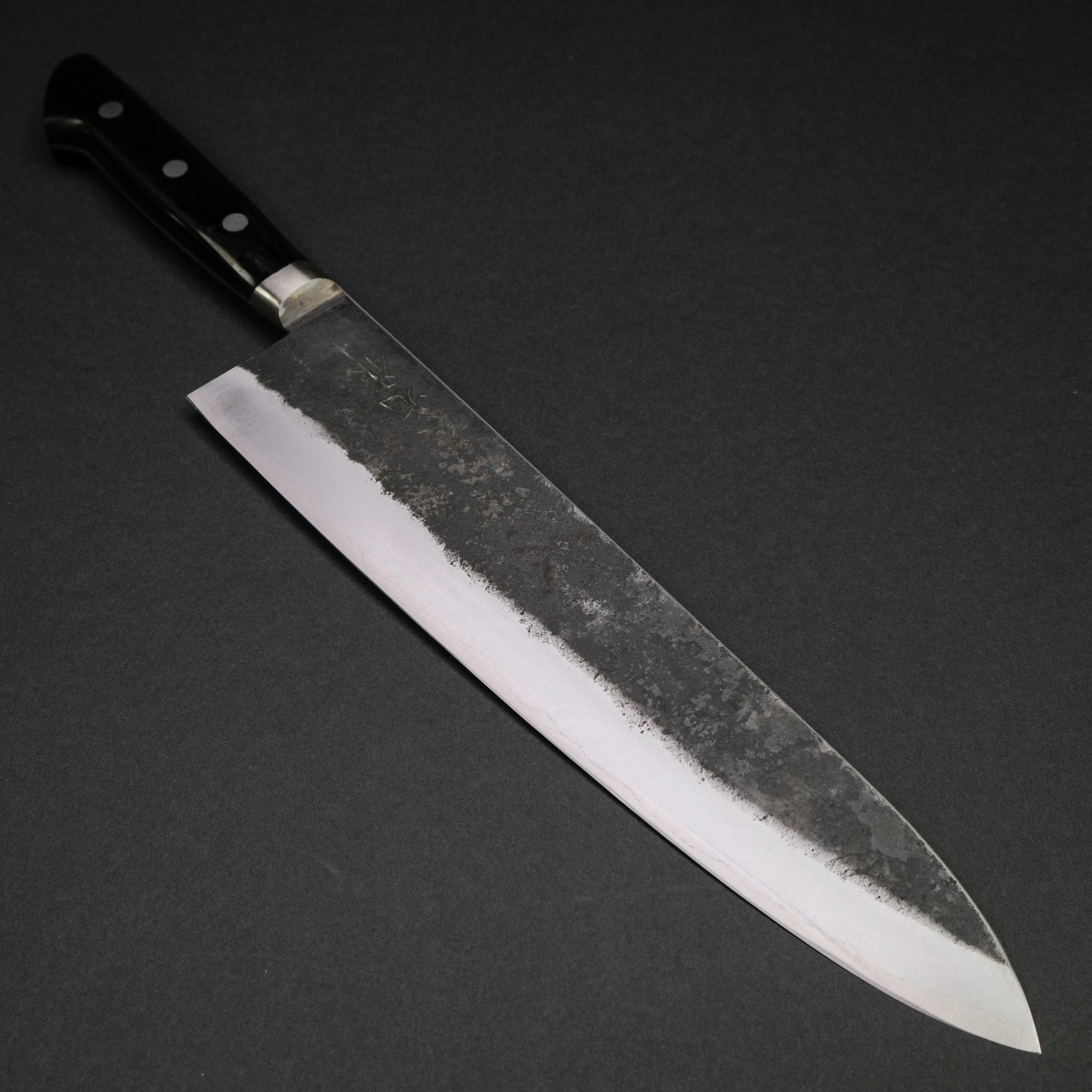 Premium Morihei Hisamoto Kurouchi White #1 Gyuto 300mm Chef Knife with Pakka Wood Handle - Heavy Duty Japanese Kitchen Knife for Professional Chefs & Home Cooking, Perfect for Slicing, Dicing & Meat Cutting