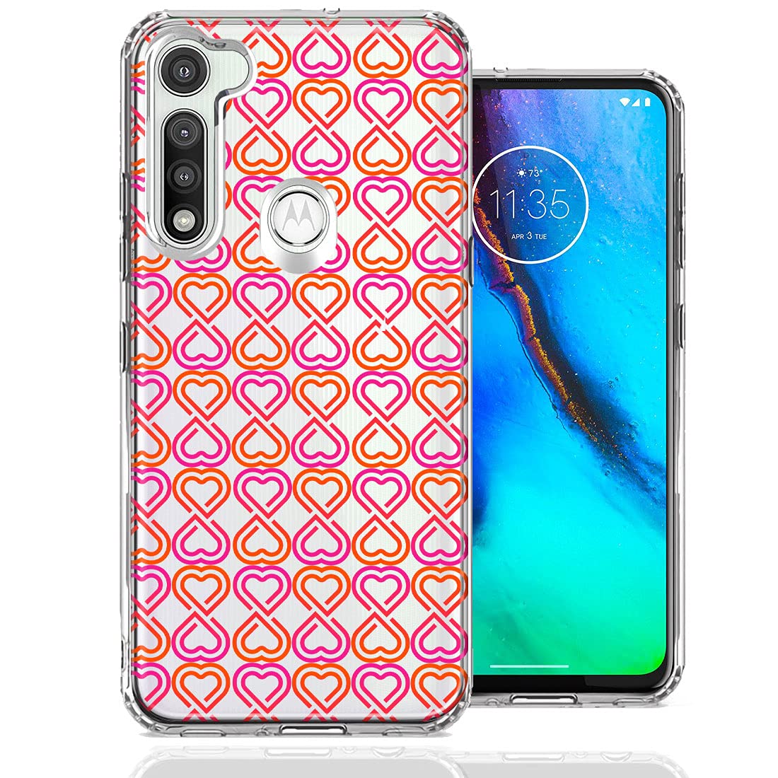 Motorola Moto G Fast Case - Infinity Hearts Design for Protection & Style