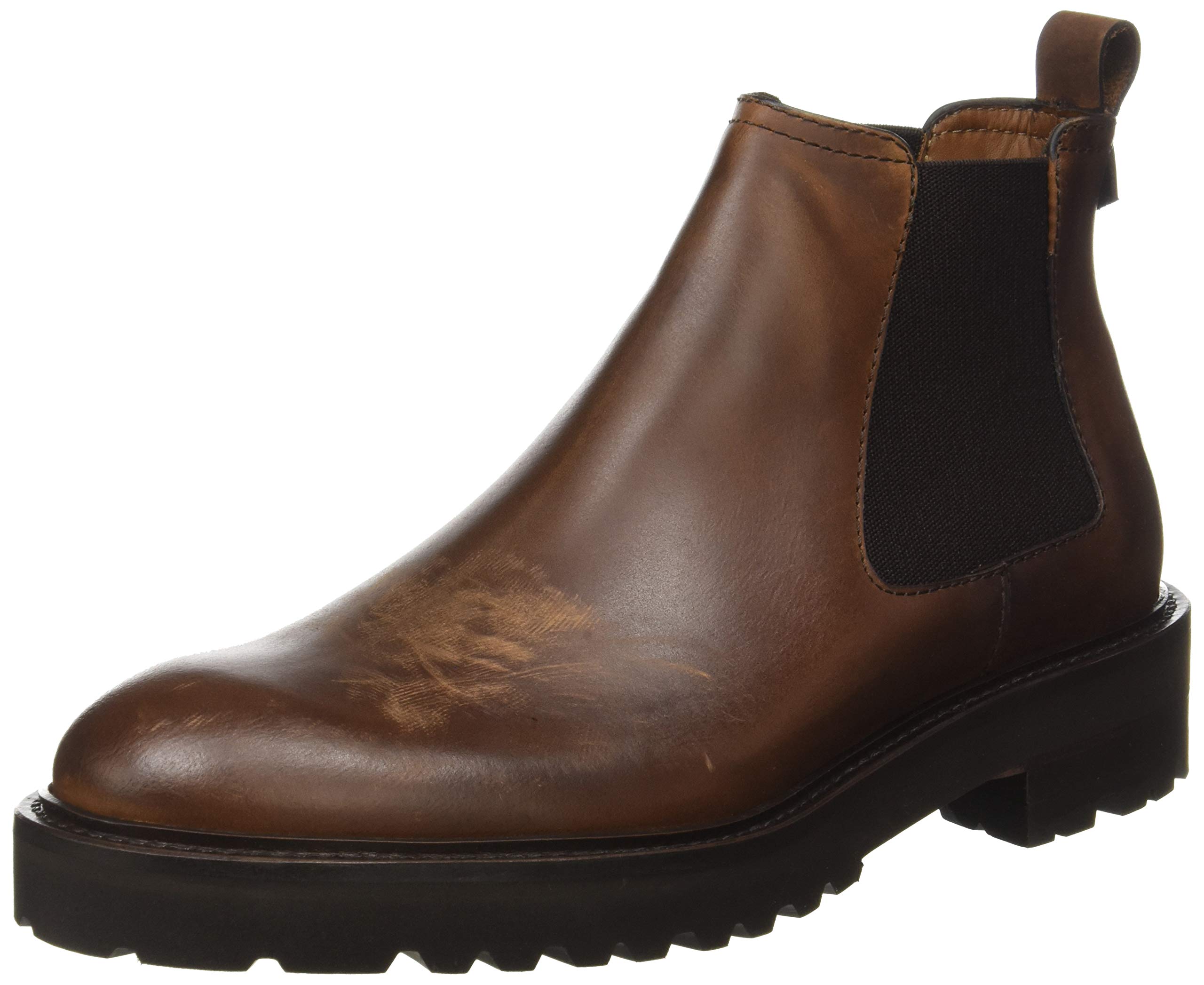 Lottusse Men's Chelsea Boots - Stylish Leather Ankle Boots for Casual & Dress Wear | Comfortable Slip-On Booties for Fall & Winter Fashion