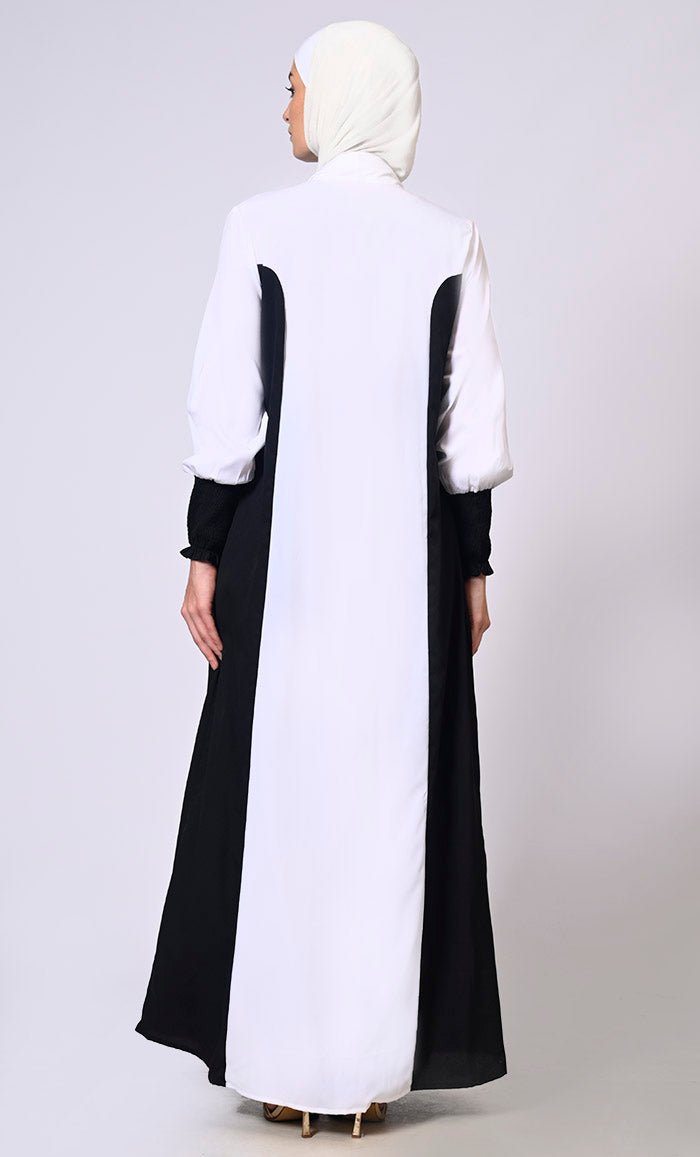 Elegant Princess Cut Black Front Open Shrug with Lining & Pockets - Perfect for Weddings, Parties & Evening Events