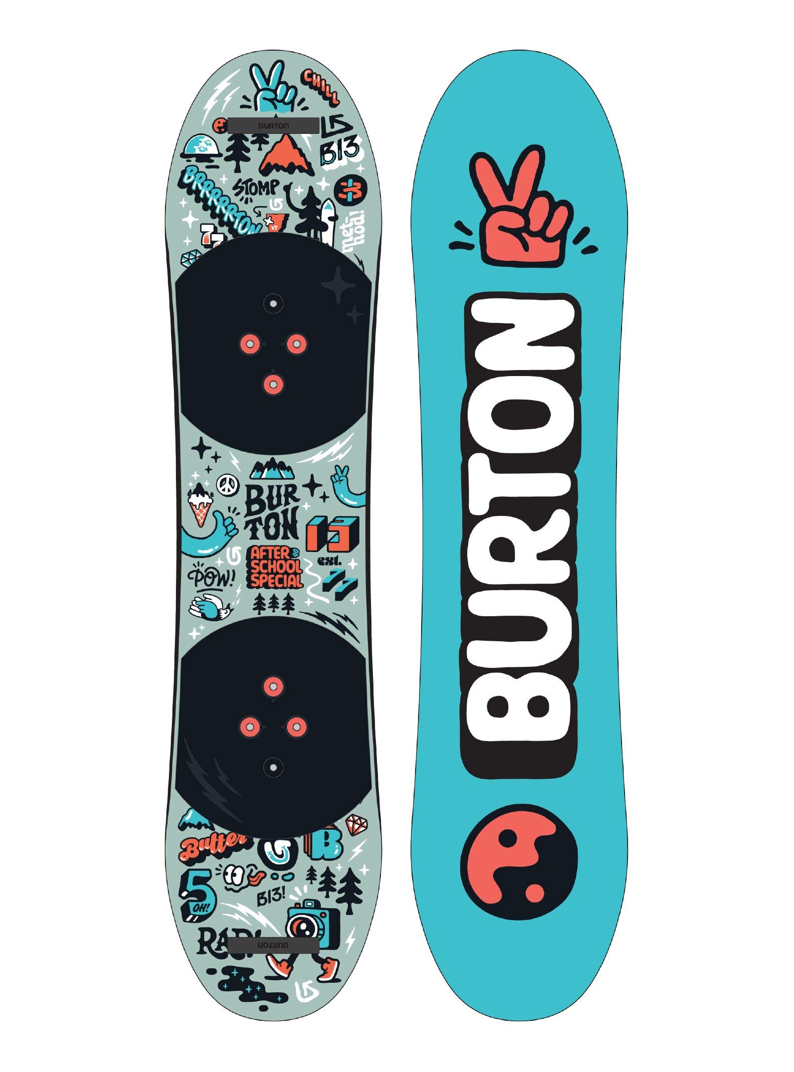 BURTON After School Special Kids Snowboard with Bindings - Perfect for Young Riders & Winter Adventures